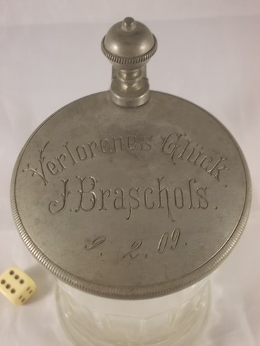 Bierkrug mit widmung von - bierkrug,