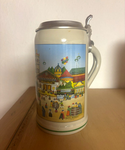 Keramik bierkrug mit - keramik,