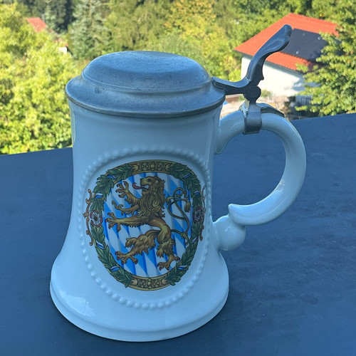 Porzellan bierkrug mit - bierkrug,