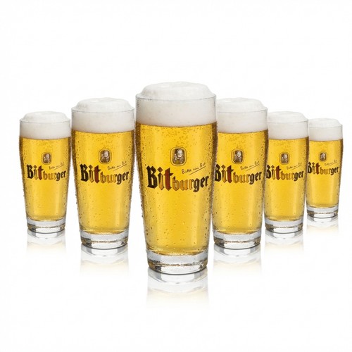 12x bitburger bier - glas, 0,2l