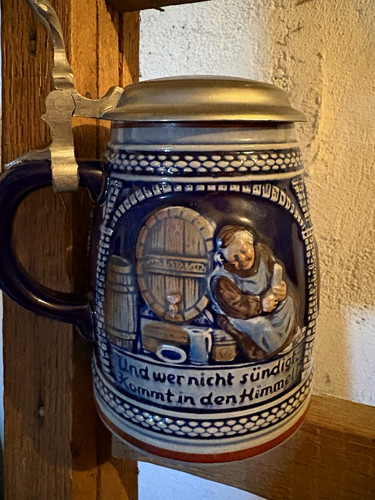 Bierkrug steingut keramik mit - bierkrug, steingut/keramik