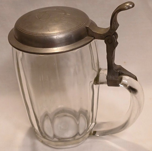 Retro kristallglas bierkrug - retro, kristallglas-bierkrug