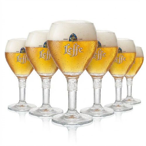 Leffe bierglas 33l - 6x, 0,33l