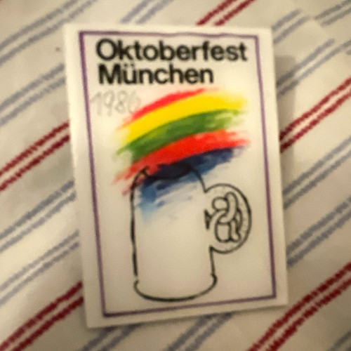 Oktoberfest münchen 1986 pin - münchen,