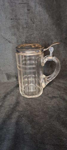 Antiker bierkrug glas mit - antiker,