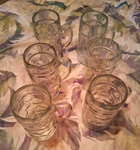 Bierkrüge aus glas - aus, l