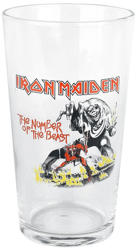 Iron maiden bierglas number - maiden,