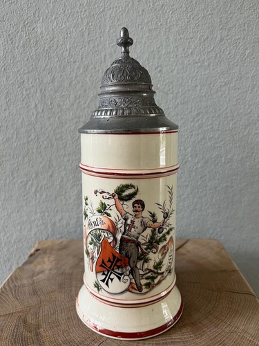 Antiker jugendstil bierkrug - antiker,