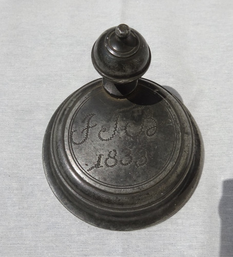 Alter zinndeckel von - zinndeckel, einen
