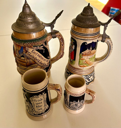 Keramik bierkrüge set 2 - keramik, set: