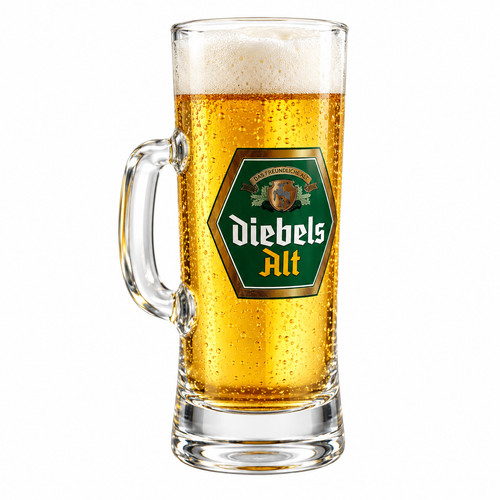 Diebels alt bierkrug glas - alt,
