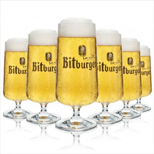 Bitburger bier glas 5l - 6x,