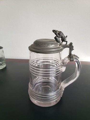 Antiker große glas bierkrug - glas,