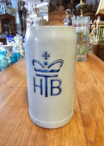 Alter salzglasierter bierkrug - alter,