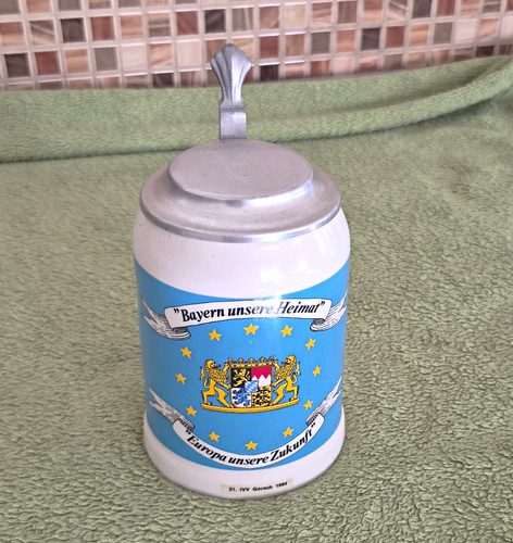 Steingut bierkrug mit - bierkrug,
