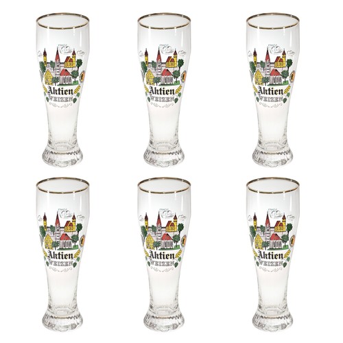 Aktien kaufbeuren bierkrug - 6x,