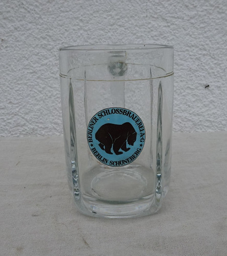 Alter bierkrug glas berliner - alter, bierkrug/glas