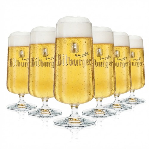 Bitburger bier glas - 6x,
