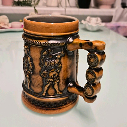 Steingut bierkrug 18 cm - bierkrug,