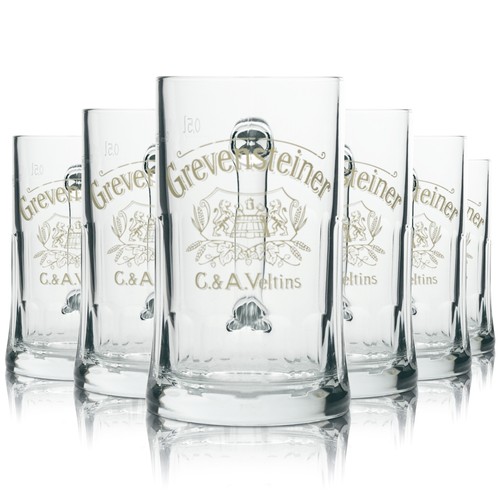 Grevensteiner bier glas - 6x,