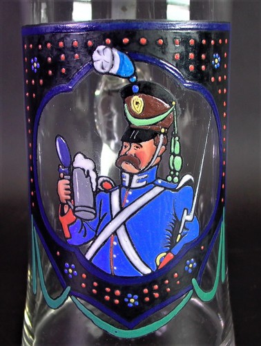 Antiker bierkrug soldatenkrug - antiker,